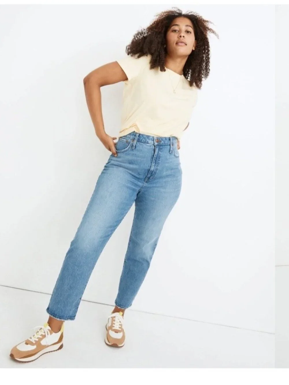 Madewell Womens High Rise Classic Straight Leg Jeans Size 25 Blue Preppy Casual - Picture 12 of 16